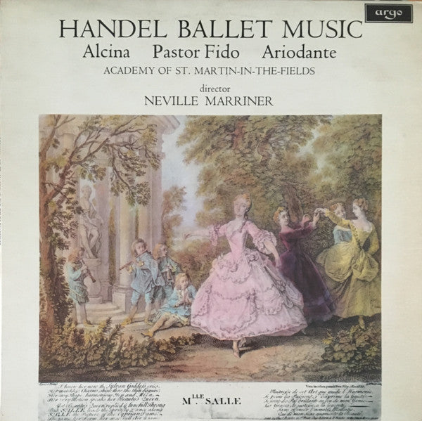 Handel, Academy Of St. Martin-in-the-Fields, Neville Marriner – Ballet Music LP