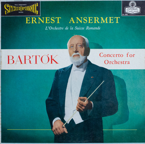 Bartok / Ernest Ansermet - Bartok Concerto For Orchestra (Stereo pressing, blue back) LP