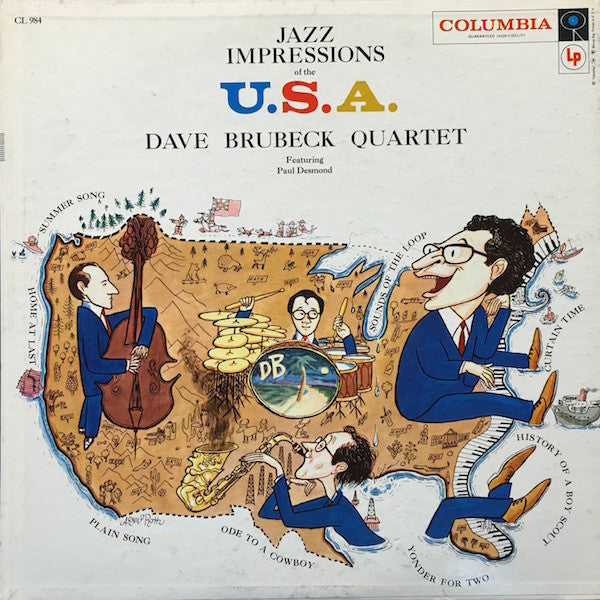 The Dave Brubeck Quartet – Jazz Impressions Of The U.S.A. LP