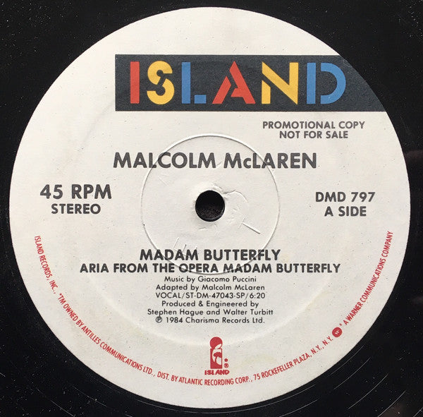 Malcolm McLaren – Madam Butterfly PROMO 12"