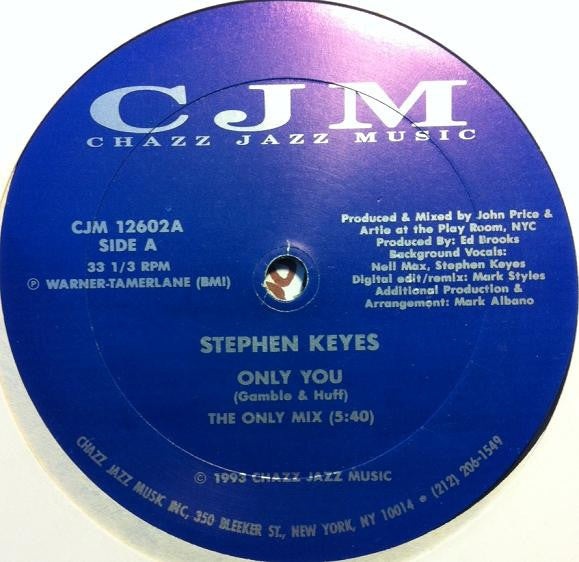 Stephen Keyes – Only You 12"