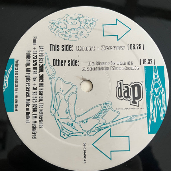 Essit Muzique – De Theorie Van De Machinale Monotomie / Kount Zeerow 12"