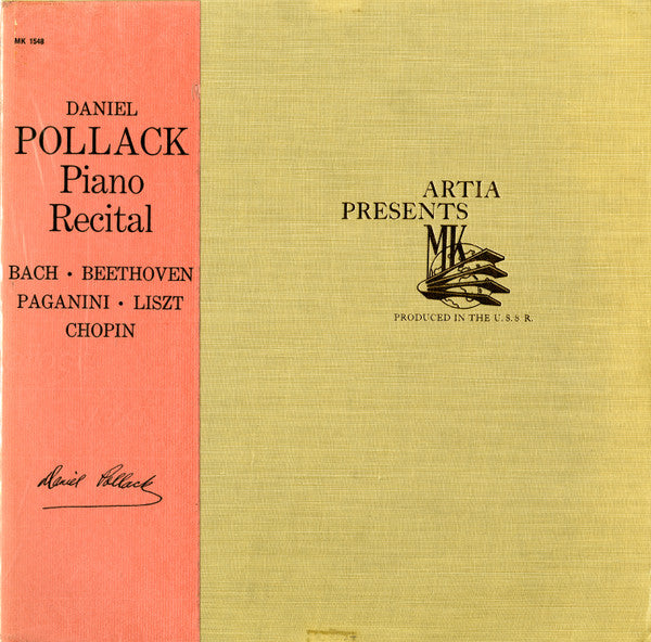 Daniel Pollack, Bach, Beethoven, Paganini, Liszt, Chopin – Piano Recital LP