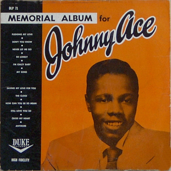 Johnny Ace – Memorial Album For Johnny Ace LP