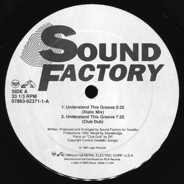 Sound Factory - Understand This Groove 12"