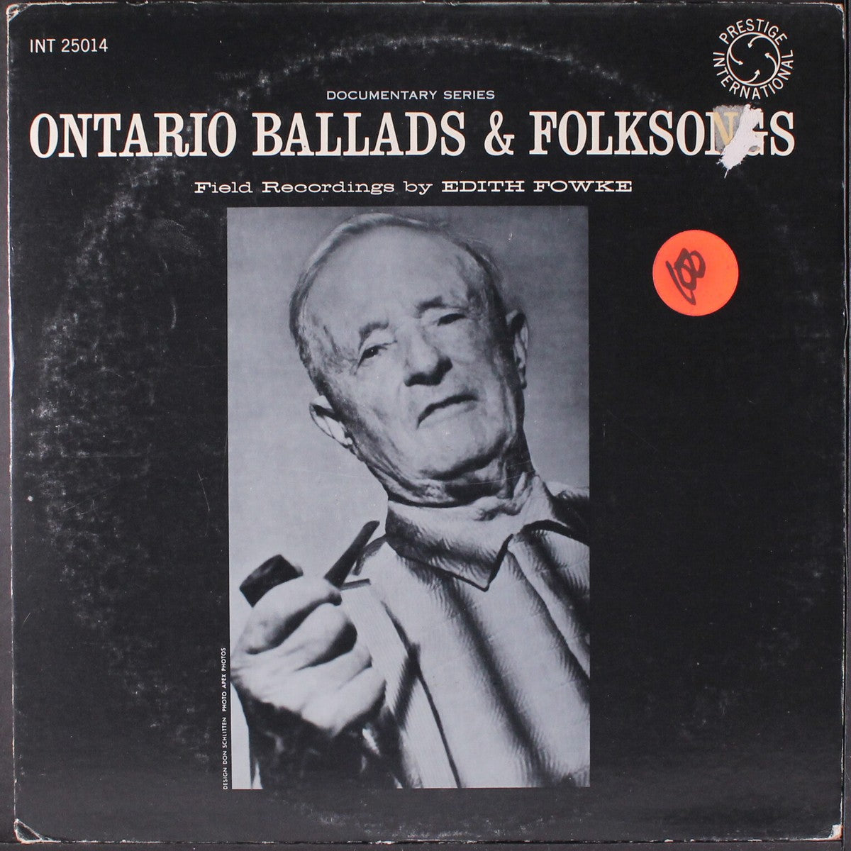 Edith Fowke – Documentary Series: Ontario Ballads and Folksongs LP