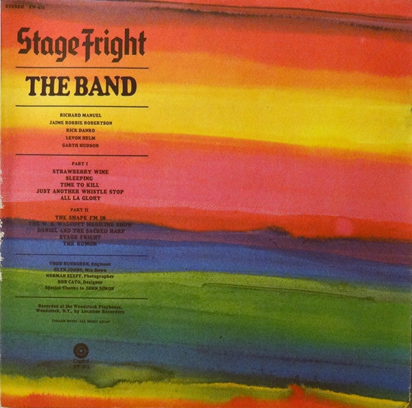 The Band - Stage Fright LP