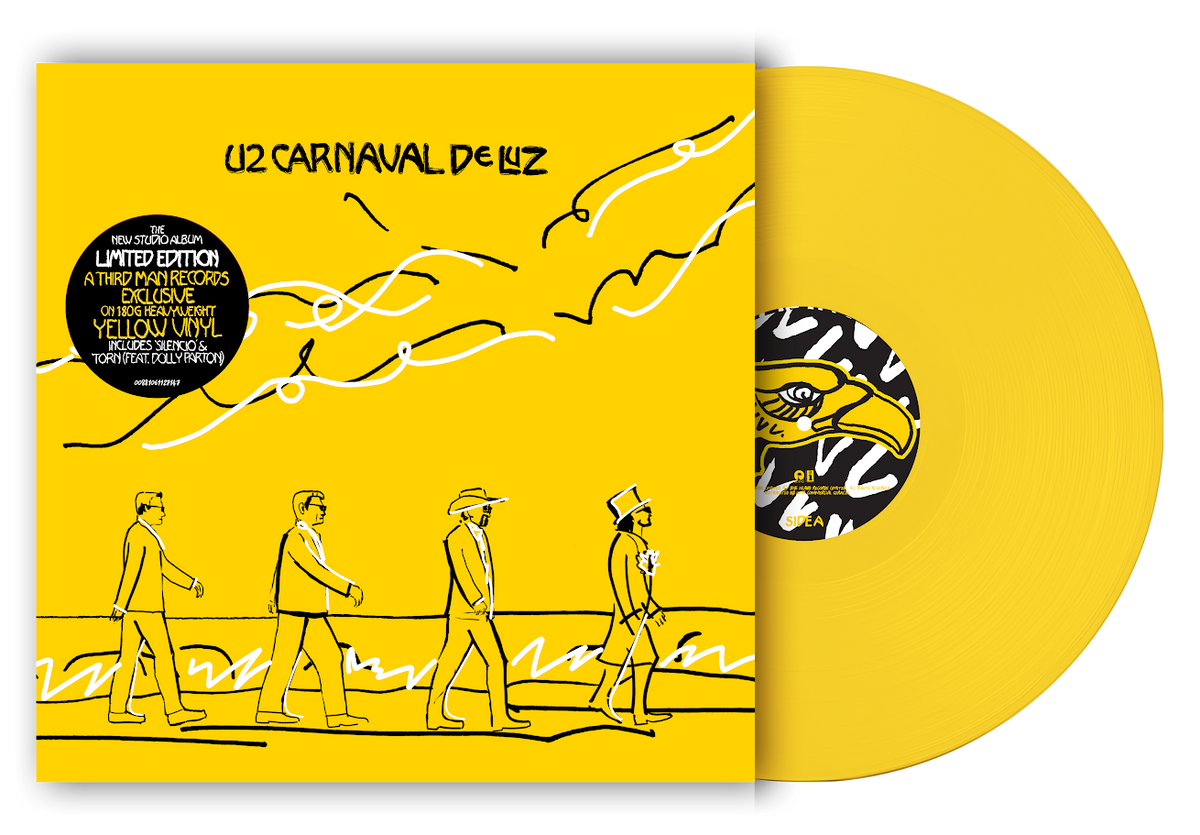 Pre-order: U2 - Carnaval De Luz (alt cover, 180 gr yellow vinyl)