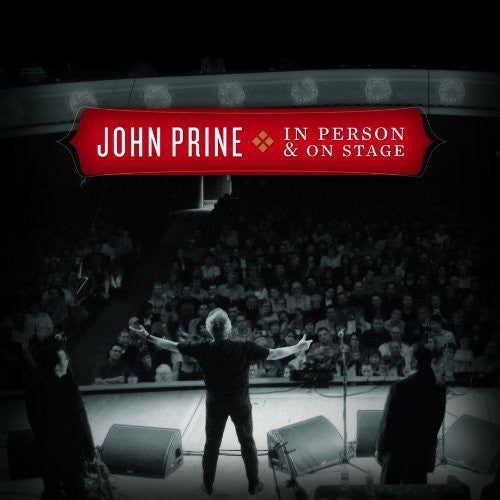 the album cover for John Prine - In Person and On Stage