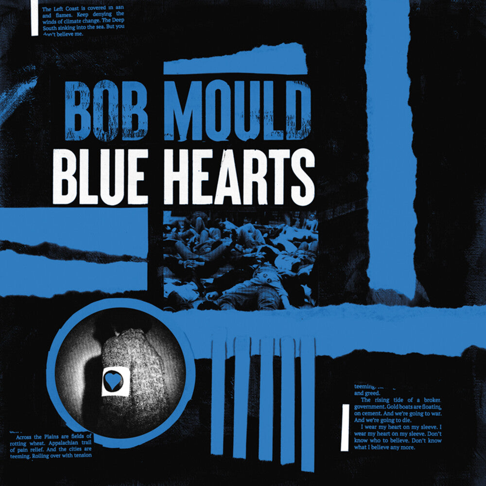 the album cover for Bob Mould - Blue Hearts