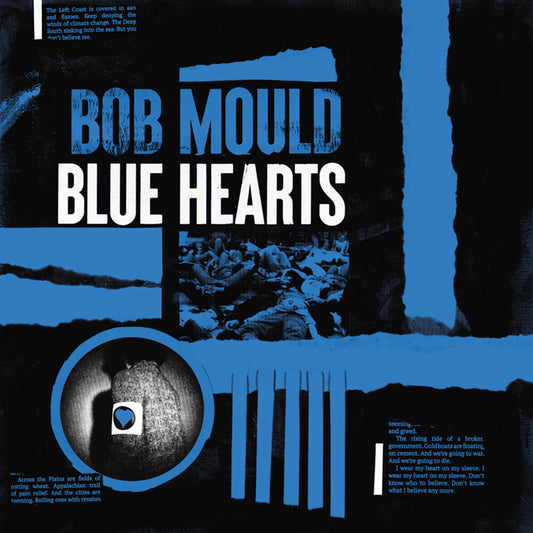 the album cover for Bob Mould - Blue Hearts