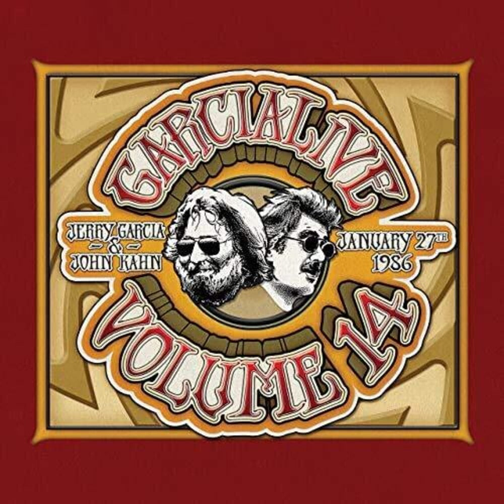 the album cover for Jerry Garcia & John Kahn - Garcialive Volume 14: January 27th 1986 The Ritz