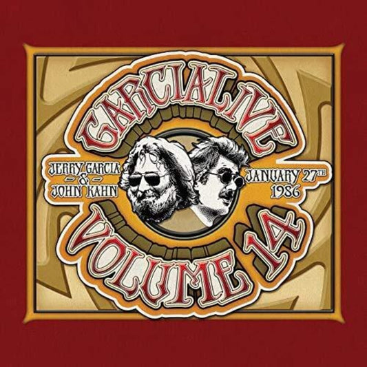 the album cover for Jerry Garcia & John Kahn - Garcialive Volume 14: January 27th 1986 The Ritz