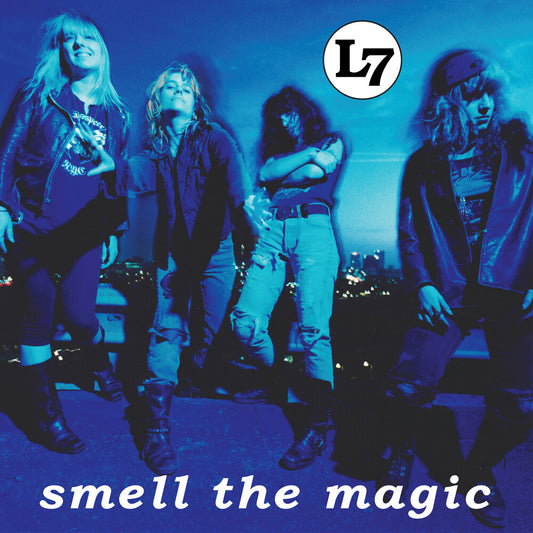 the album cover for L7 - Smell The Magic