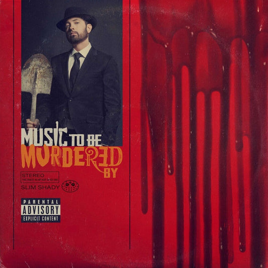 the album cover for Eminem - Music To Be Murdered By [Black Ice 2LP]