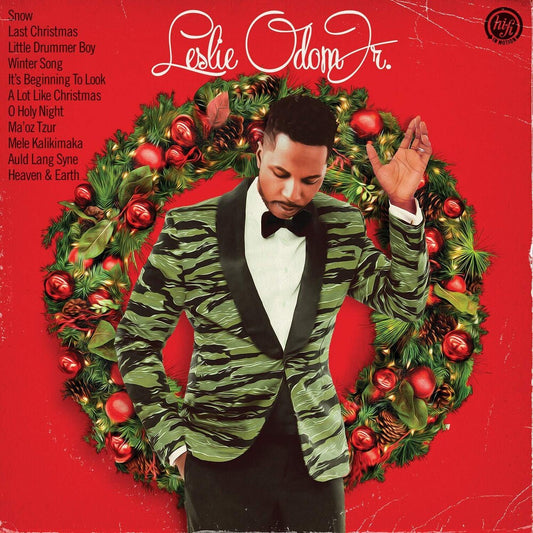 the album cover for Leslie Odom Jr. - The Christmas Album
