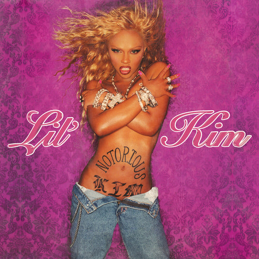 the album cover for Lil' Kim - The Notorious K.I.M. [Pink/Black Mix 2LP]