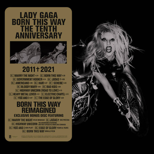 the album cover for Lady Gaga - Born This Way: The Tenth Anniversary [3LP]
