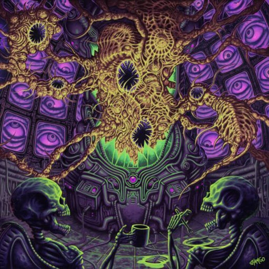 the album cover for Thank You Scientist - Plague Accommodations (Radioactive Green Splatter)