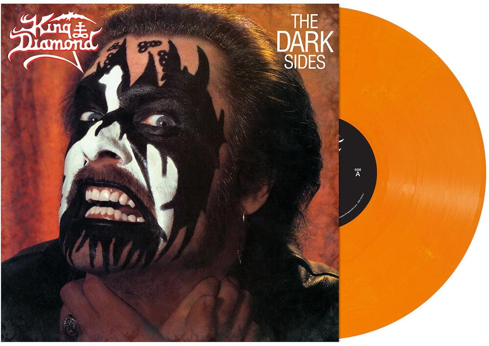 the album cover for King Diamond - The Dark Sides [Orange & White Marble LP]