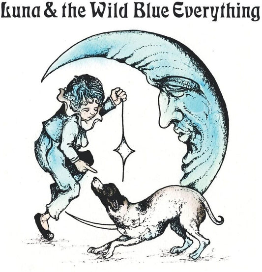 the album cover for Mat Kerekes - Luna & The Wild Blue Everything - Seafoam Blue