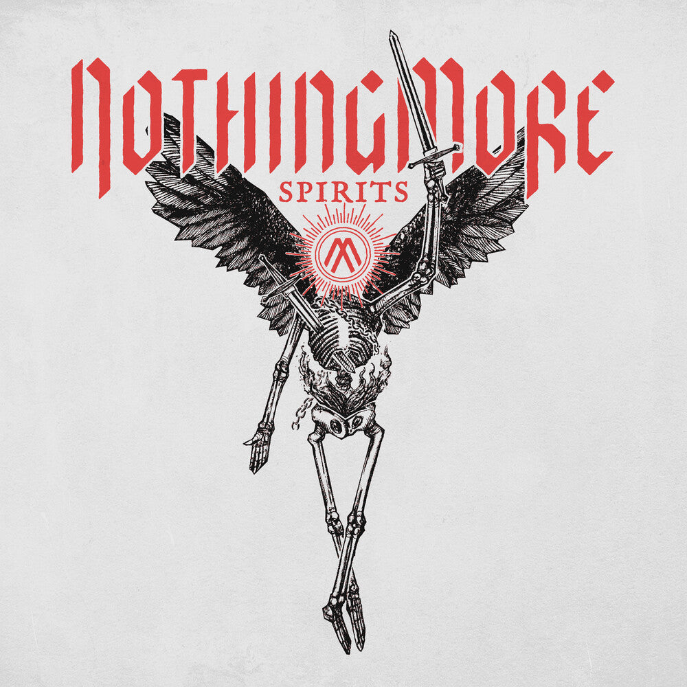 the album cover for Nothing More - Spirits [Indie Exclusive Limited Edition Red W/White Swirl 2LP]