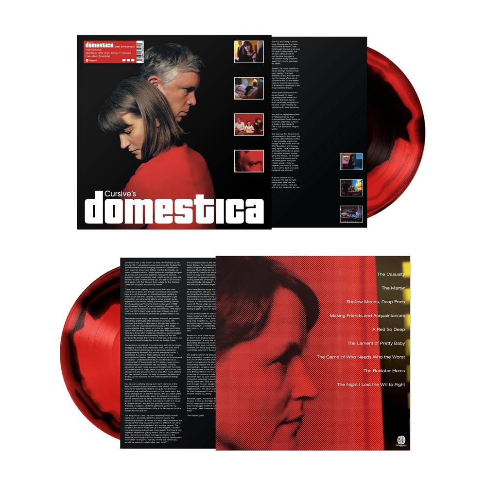 Cursive - Cursive's Domestica [Indie Exclusive Limited Edition Deluxe Red/Black LP+7in Single]