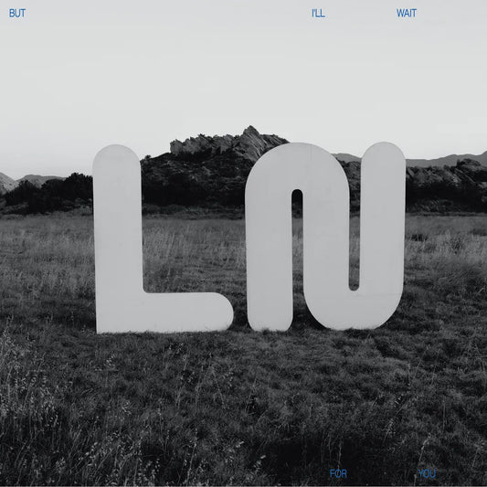 the album cover for Local Natives - But I'll Wait For You [Indie Exclusive Limited Edition Iridescent White w/ Blue LP]