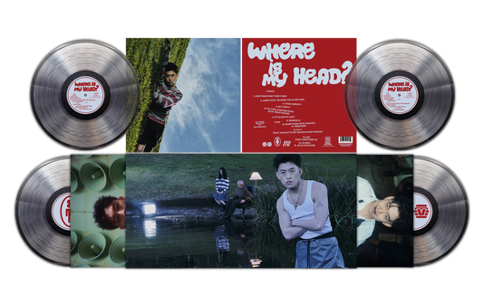 the album cover for Rich Brian - WHERE IS MY HEAD? [Crystal Clear 2LP]
