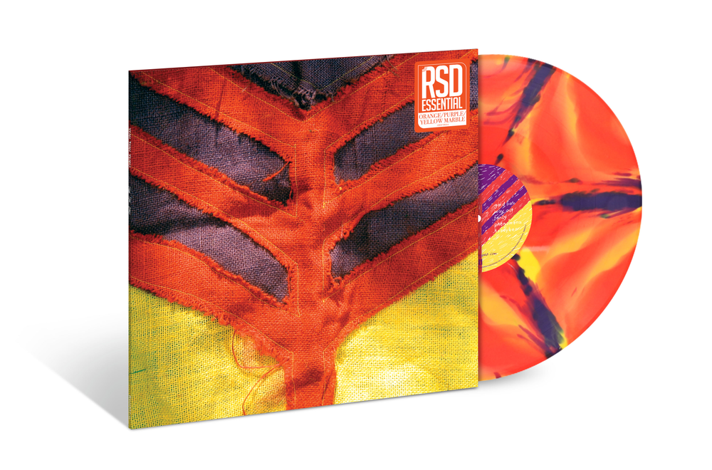 the album cover for Yeah Yeah Yeahs - Show Your Bones [RSD Essentials Orange, Yellow & Purple Marble]