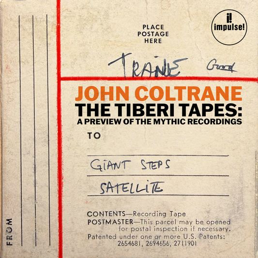 the album cover for John Coltrane - The Tiberi Tapes: A Preview of the Mythic Recordings [RSD 2026]