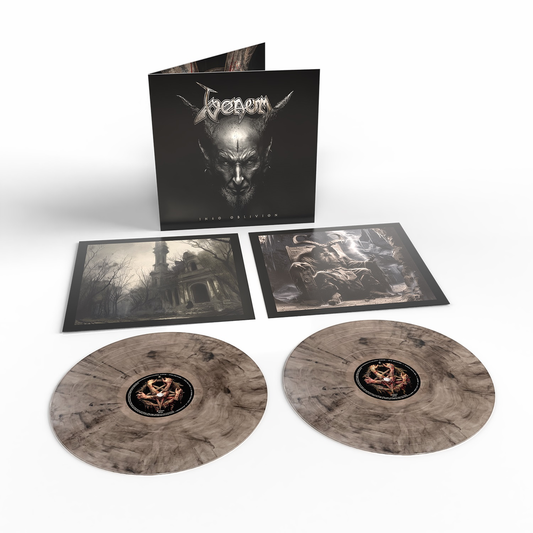 the album cover for Venom - Into Oblivion [Black/Clear Smoke]