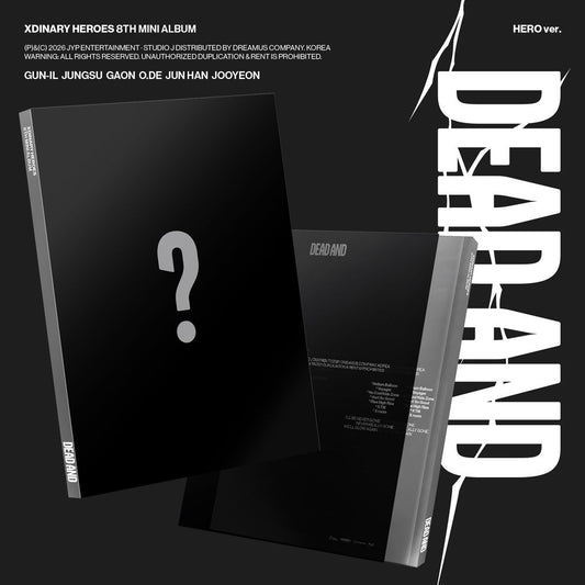 the album cover for Xdinary Heroes - DEAD AND [HERO ver.]