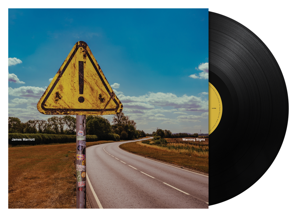 the album cover for James Marriott - Warning Signs [Black]