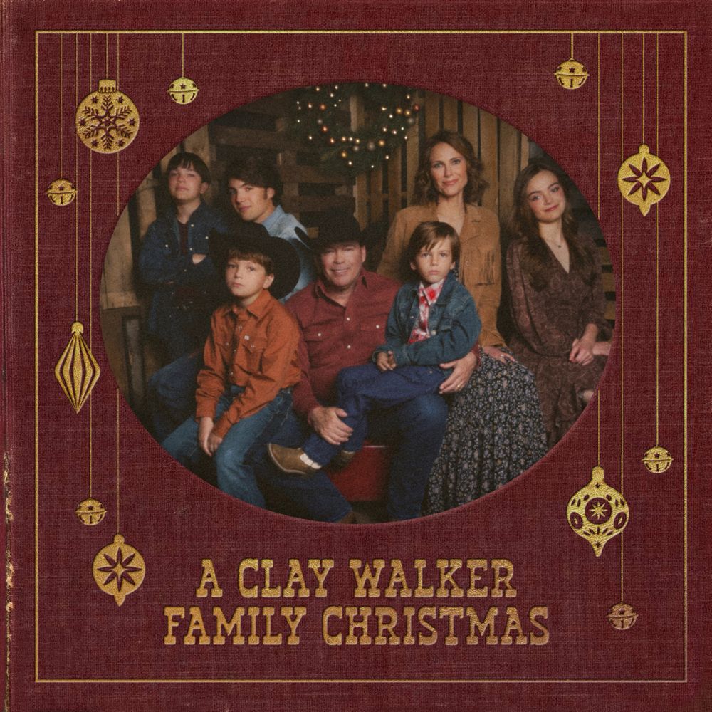 the album cover for Clay Walker - A Clay Walker Family Christmas