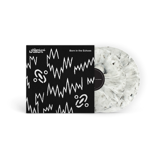 the album cover for The Chemical Brothers - Born In The Echoes - [180g White Marble 2 LP]