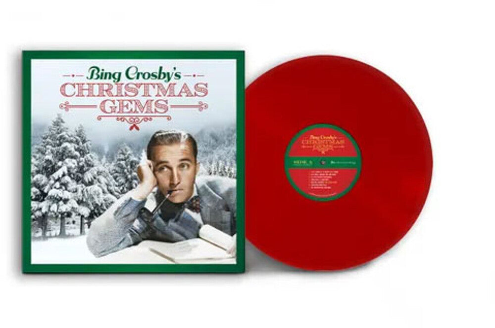 the album cover for Bing Crosby - Bing Crosby's Christmas Gems [Limited Edition Red LP]