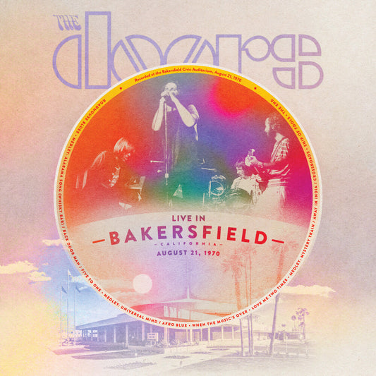 the album cover for The Doors - Live In Bakersfield [RSD Black Friday 2023]