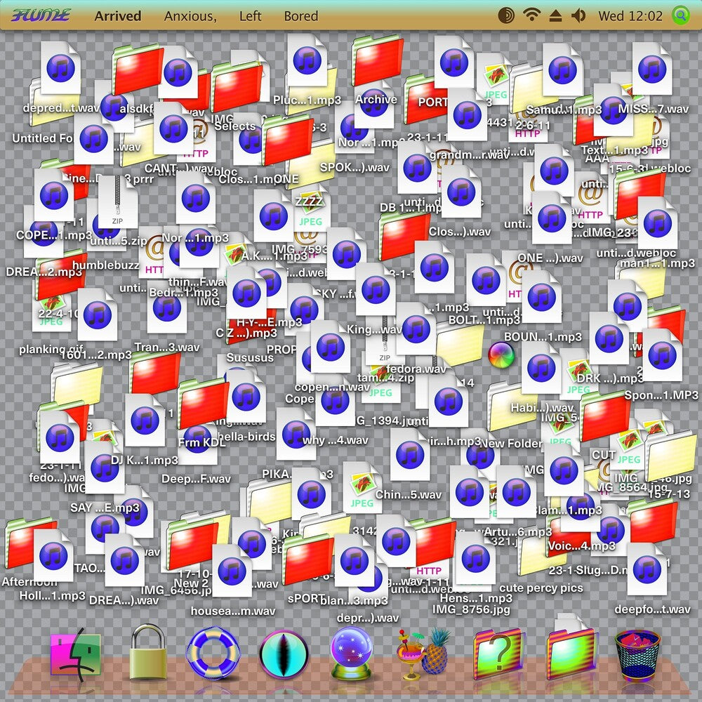 the album cover for Flume - Arrived Anxious, Left Bored [LP]