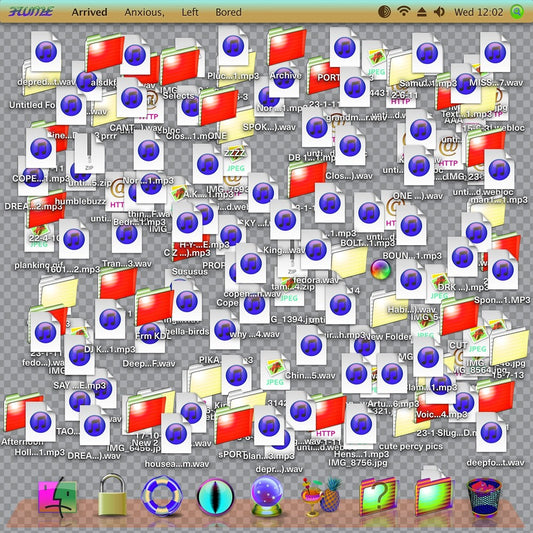 the album cover for Flume - Arrived Anxious, Left Bored [LP]