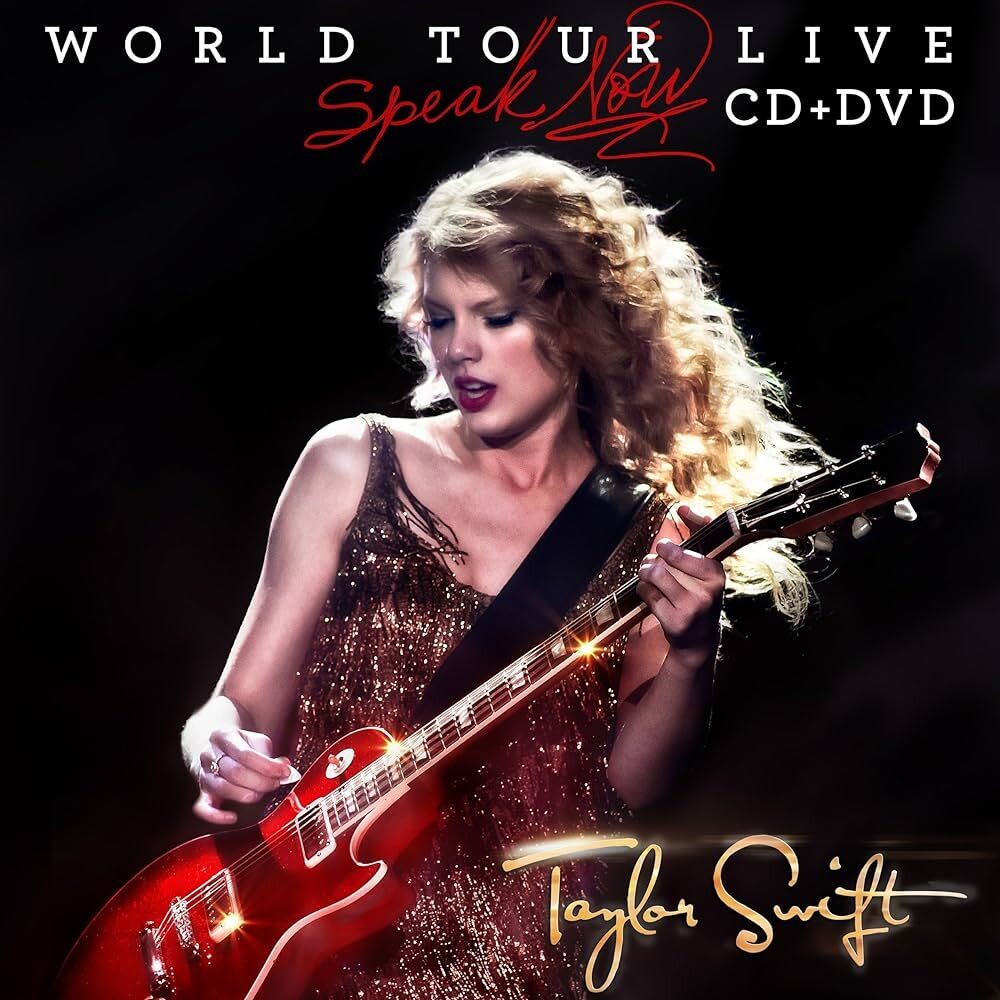 the album cover for Taylor Swift - Speak Now World Tour Live (W/Dvd) (Uk)