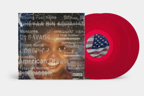 JID feat. 21 Savage and Baby Tate - American Dream - Red Colored Vinyl