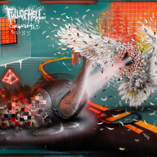 Full Of Hell - Coagulated Bliss [Indie Exclusive Neon Yellow, White and Olive Green Mix LP]