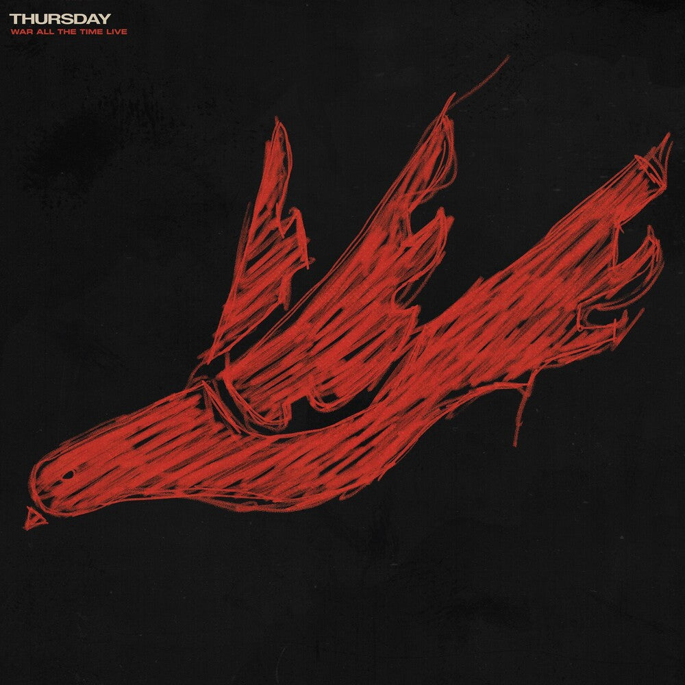 the album cover for Thursday - WAR ALL THE TIME (LIVE) [2 LP]