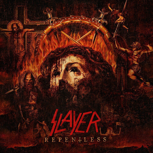 Slayer - Repentless - Trans Orange Yellow Black Splatter