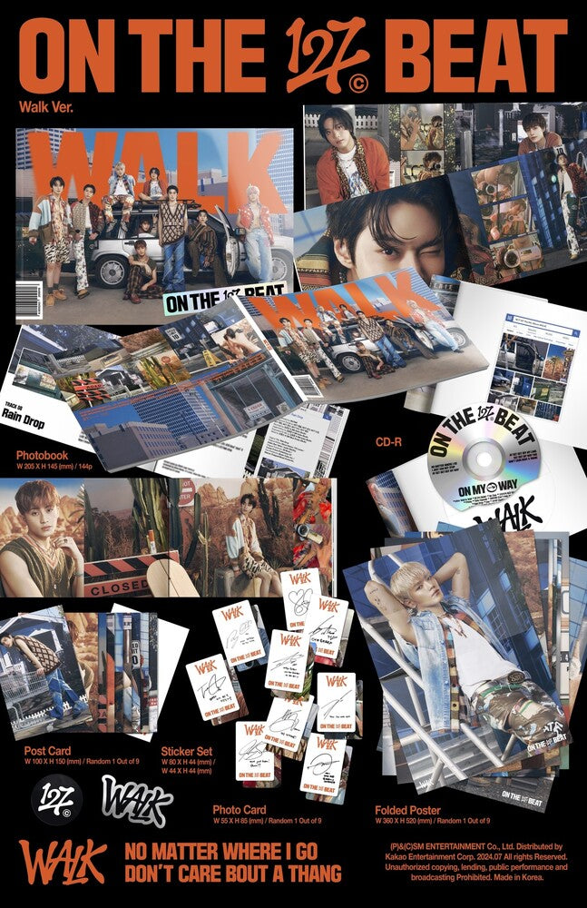 the album cover for NCT 127 - WALK - The 6th Album [Photobook A Ver.]