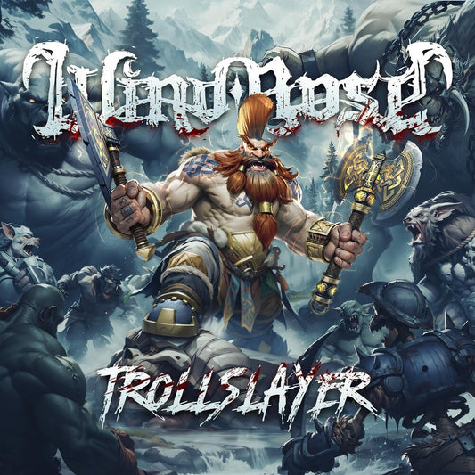 the album cover for Wind Rose - Trollslayer [Indie exclusive Silver]