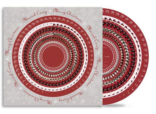 the album cover for Mariah Carey - Merry Christmas (30th Anniversary)