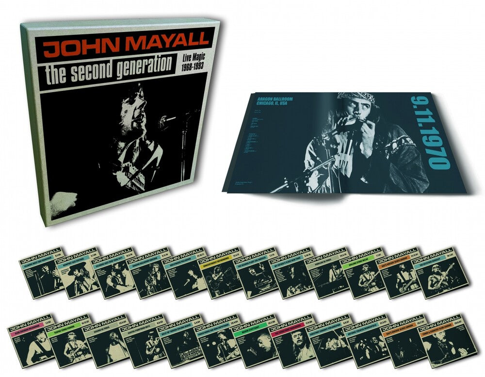 the album cover for John Mayall - Second Generation: Live Magic 1968-1993 (W/Book)