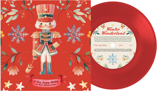 the album cover for Laufey - A Very Laufey Holiday: The Winter Wonderland Edition [7" single Red]